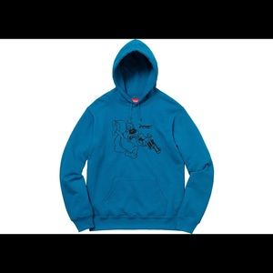 Supreme Lee hooded sweatshirt Dark aqua
